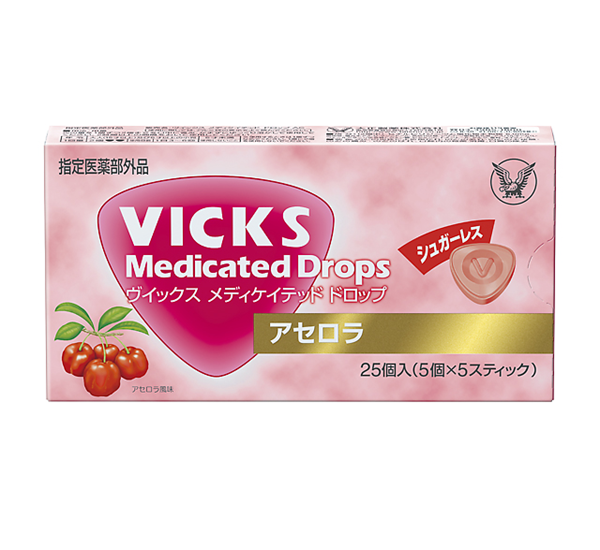 ヴイックス メディケイテッドドロップ シュガーレス アセロラ